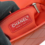 シャネル CHANEL トップハンドルフラップバッグ A93676 23番台 レッド/シルバー金具 カーフスキン レディース ショルダーバッグ