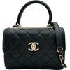 シャネル CHANEL トレンディCCマトラッセトップバンドル AS4654 ブラック/ゴールド金具 ラムスキン レディース ショルダーバッグ