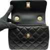 シャネル CHANEL トレンディCCマトラッセトップバンドル AS4654 ブラック/ゴールド金具 ラムスキン レディース ショルダーバッグ