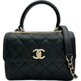 シャネル CHANEL トレンディCCマトラッセトップバンドル AS4654 ブラック/ゴールド金具 ラムスキン レディース ショルダーバッグ