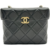 シャネル CHANEL スモールボックスバッグ AS2877 ブラック/ゴールド金具 ラムスキン レディース ショルダーバッグ