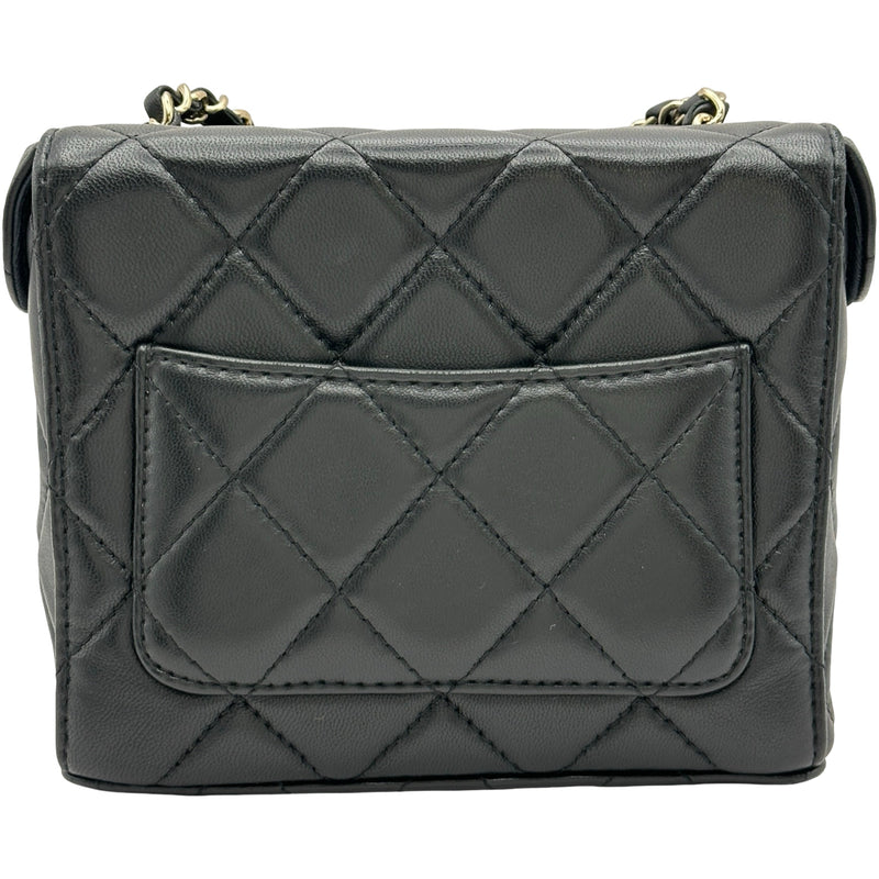 シャネル CHANEL スモールボックスバッグ AS2877 ブラック/ゴールド