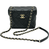 シャネル CHANEL スモールボックスバッグ AS2877 ブラック/ゴールド金具 ラムスキン レディース ショルダーバッグ
