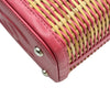 シャネル CHANEL ココマークパニティショルダー AS1352 29番台 ピンク/シルバー金具 ラタン/カーフ レディース ショルダーバッグ