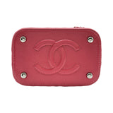 シャネル CHANEL ココマークパニティショルダー AS1352 29番台 ピンク/シルバー金具 ラタン/カーフ レディース ショルダーバッグ