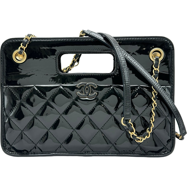シャネル CHANEL スモールショッピングバッグ AS4037 ブラック