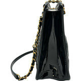 シャネル CHANEL スモールショッピングバッグ AS4037 ブラック/ゴールド金具 パテントカーフスキン レディース ショルダーバッグ