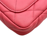 シャネル CHANEL マトラッセスモールフラップバッグ AS3213 ピンク/ゴールド金具 ラムスキン レディース ショルダーバッグ