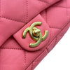 シャネル CHANEL マトラッセスモールフラップバッグ AS3213 ピンク/ゴールド金具 ラムスキン レディース ショルダーバッグ