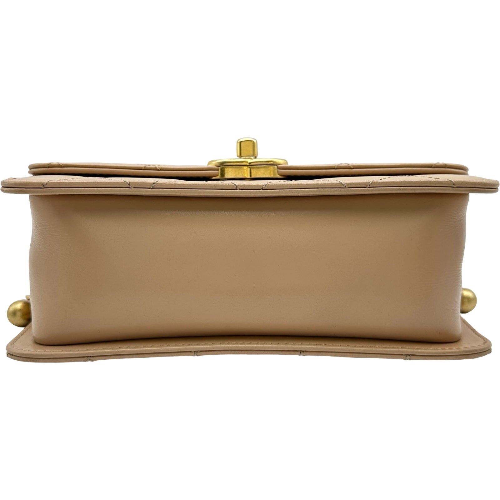 シャネル CHANEL マトラッセミニフラップバッグ AS2615 ベージュ/ゴールド金具 ラムスキン レディース ショルダーバッグ シャネル CHANEL マトラッセミニフラップバッグ AS2615 ベージュ
