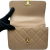 シャネル CHANEL マトラッセミニフラップバッグ AS2615 ベージュ/ゴールド金具 ラムスキン レディース ショルダーバッグ