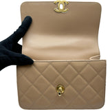シャネル CHANEL マトラッセミニフラップバッグ AS2615 ベージュ/ゴールド金具 ラムスキン レディース ショルダーバッグ