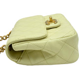 シャネル CHANEL マトラッセミニフラップバッグ AS2790 ライトイエロー/ゴールド金具 シャイニーエイジドゴートスキン レディース ショルダーバッグ