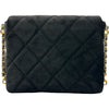 シャネル CHANEL カメリアフラップバッグ AS4413 ブラック/ゴールド金具 ベロア レディース ショルダーバッグ