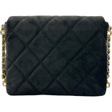 シャネル CHANEL カメリアフラップバッグ AS4413 ブラック/ゴールド金具 ベロア レディース ショルダーバッグ