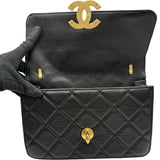 シャネル CHANEL ラージココマークショルダー AS4949 ブラック/ゴールド金具 キャビアスキン レディース ショルダーバッグ