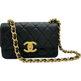 シャネル CHANEL ラージココマークショルダー AS4949 ブラック/ゴールド金具 キャビアスキン レディース ショルダーバッグ