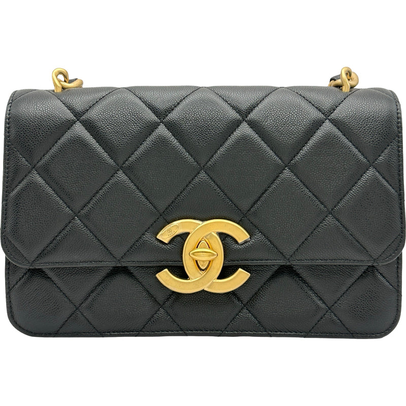シャネル CHANEL ラージココマークショルダー AS4949 ブラック