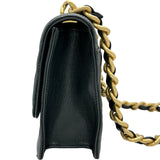 シャネル CHANEL ラージココマークショルダー AS4949 ブラック/ゴールド金具 キャビアスキン レディース ショルダーバッグ
