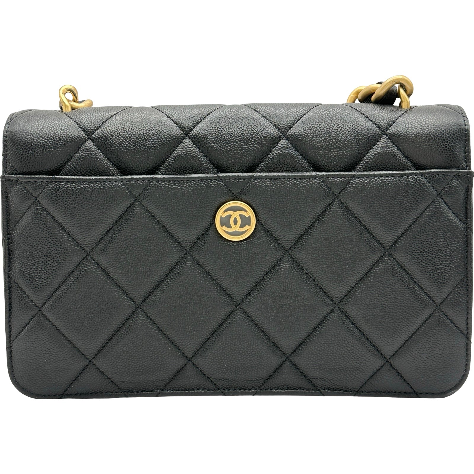 シャネル CHANEL ラージココマークショルダー AS4949 ブラック