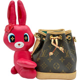 ルイ・ヴィトン LOUIS VUITTON ナノ・ノエ M11305 ブラウン モノグラム（アニモグラム） レディース ショルダーバッグ