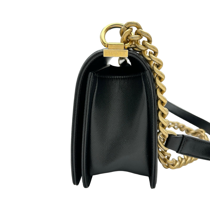 シャネル CHANEL ボーイシャネル25 A67086 ブラック/ゴールド金具 キャビアスキン レディース ショルダーバッグ シャネル CHANEL ボーイシャネル25 A67086 ブラック ゴールド金具