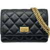 シャネル CHANEL 2.55 ミニ チェーンウォレット AP1764 ブラック ゴールド金具 エイジドカーフ レディース ショルダーバッグ
