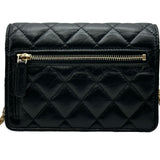 シャネル CHANEL 2.55 ミニ チェーンウォレット AP1764 ブラック ゴールド金具 エイジドカーフ レディース ショルダーバッグ