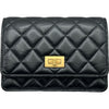 シャネル CHANEL 2.55 ミニ チェーンウォレット AP1764 ブラック ゴールド金具 エイジドカーフ レディース ショルダーバッグ