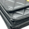 シャネル CHANEL 2.55 ミニ チェーンウォレット AP1764 ブラック ゴールド金具 エイジドカーフ レディース ショルダーバッグ