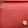 シャネル CHANEL ココマーク チェーンウォレット A70175 25番台 レッド ゴールド金具 キャビアスキン レディース ショルダーバッグ
