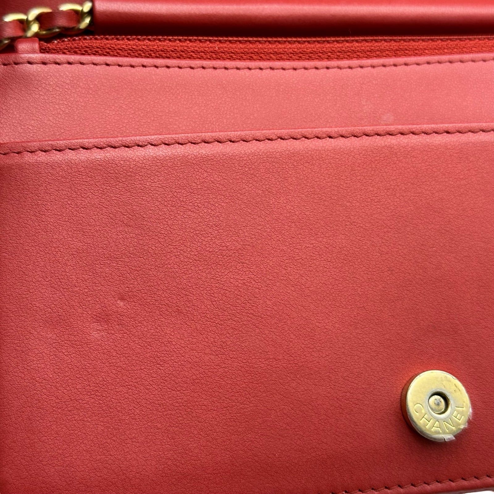 シャネル CHANEL ココマーク チェーンウォレット A70175 25番台 レッド ゴールド金具 キャビアスキン レディース ショルダーバッグ シャネル CHANEL ココマーク チェーンウォレット A70175 25番台 レッド