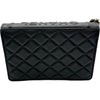 シャネル CHANEL フラップチェーンウォレット AP2952 ブラック/ホワイト ゴールド金具 ラムスキン レディース ショルダーバッグ