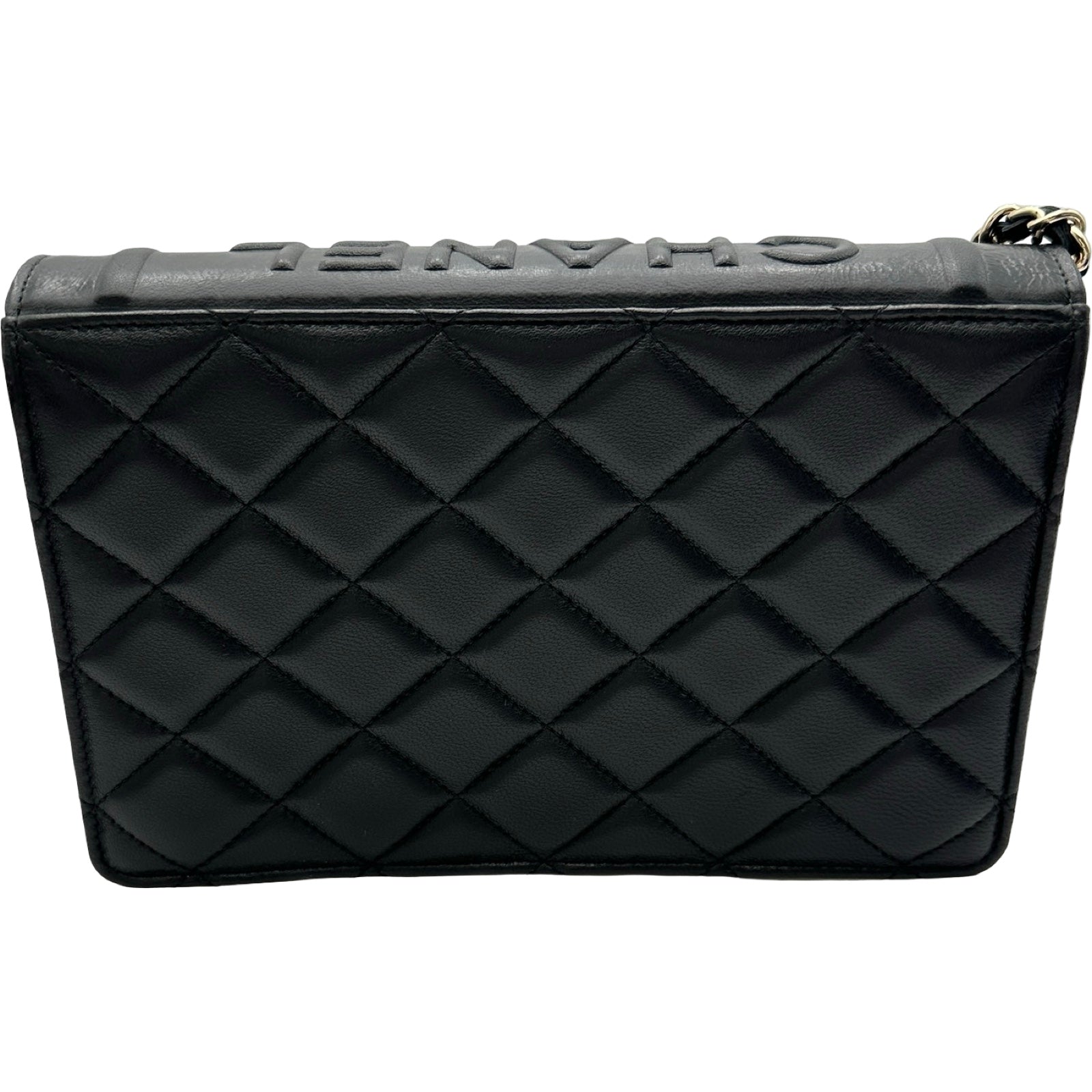 シャネル CHANEL フラップチェーンウォレット AP2952 ブラック