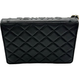 シャネル CHANEL フラップチェーンウォレット AP2952 ブラック/ホワイト ゴールド金具 ラムスキン レディース ショルダーバッグ