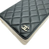 シャネル CHANEL フラップチェーンウォレット AP2952 ブラック/ホワイト ゴールド金具 ラムスキン レディース ショルダーバッグ
