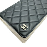シャネル CHANEL フラップチェーンウォレット AP2952 ブラック/ホワイト ゴールド金具 ラムスキン レディース ショルダーバッグ