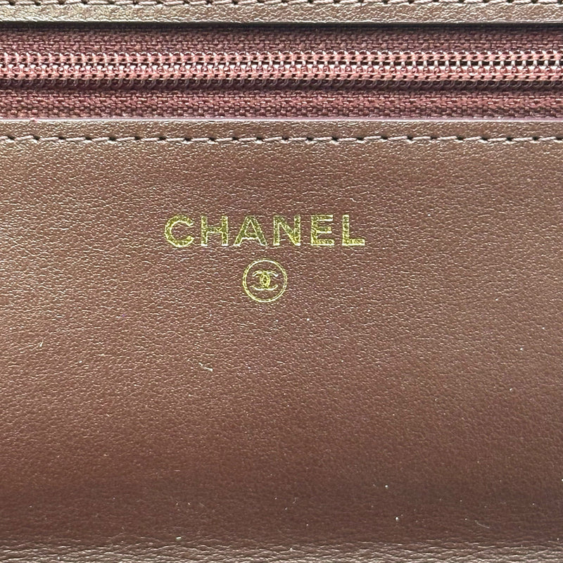 シャネル CHANEL マトラッセ チェーンウォレット A70334 26番台 ブラック ゴールド金具 コットン レディース ショルダーバッグ CHANEL - シャネル CHANEL マトラッセ チェーンウォレット A70334 26