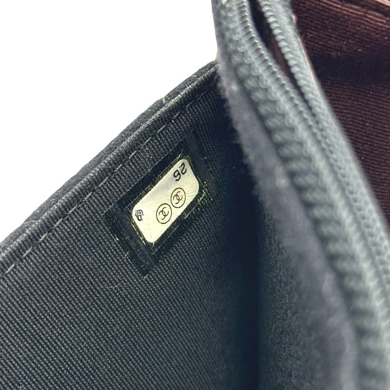 シャネル CHANEL マトラッセ チェーンウォレット A70334 26番台 ブラック ゴールド金具 コットン レディース ショルダーバッグ シャネル CHANEL マトラッセ チェーンウォレット A70334 26番台