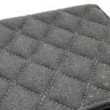 シャネル CHANEL マトラッセ チェーンウォレット A70334 26番台 ブラック ゴールド金具 コットン レディース ショルダーバッグ