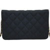 シャネル CHANEL マトラッセ チェーンウォレット A70334 26番台 ブラック ゴールド金具 コットン レディース ショルダーバッグ