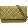 シャネル CHANEL マトラッセ チェーンウォレット AP0250 ピスタチオ ゴールド金具 キャビアスキン レディース ショルダーバッグ