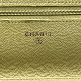 シャネル CHANEL マトラッセ チェーンウォレット AP0250 ピスタチオ ゴールド金具 キャビアスキン レディース ショルダーバッグ