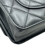 シャネル CHANEL マトラッセチェーンウォレット AP0498 28番台 ブラック ゴールド金具 ラムスキン レディース ショルダーバッグ
