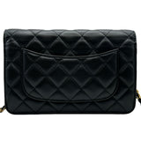 シャネル CHANEL マトラッセチェーンウォレット AP0498 28番台 ブラック ゴールド金具 ラムスキン レディース ショルダーバッグ