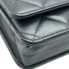 シャネル CHANEL マトラッセチェーンウォレット AP0498 28番台 ブラック ゴールド金具 ラムスキン レディース ショルダーバッグ
