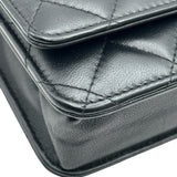 シャネル CHANEL マトラッセチェーンウォレット AP0498 28番台 ブラック ゴールド金具 ラムスキン レディース ショルダーバッグ