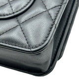 シャネル CHANEL マトラッセチェーンウォレット AP0498 28番台 ブラック ゴールド金具 ラムスキン レディース ショルダーバッグ
