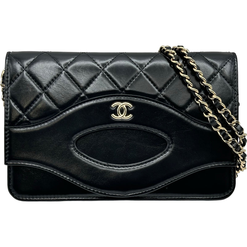 シャネル CHANEL マトラッセ チェーンウォレット AP2703 ブラック