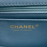 シャネル CHANEL 2.55 チェーンショルダー AS0874 19番台 ライトブルー ゴールド金具 エイジドカーフ レディース ショルダーバッグ